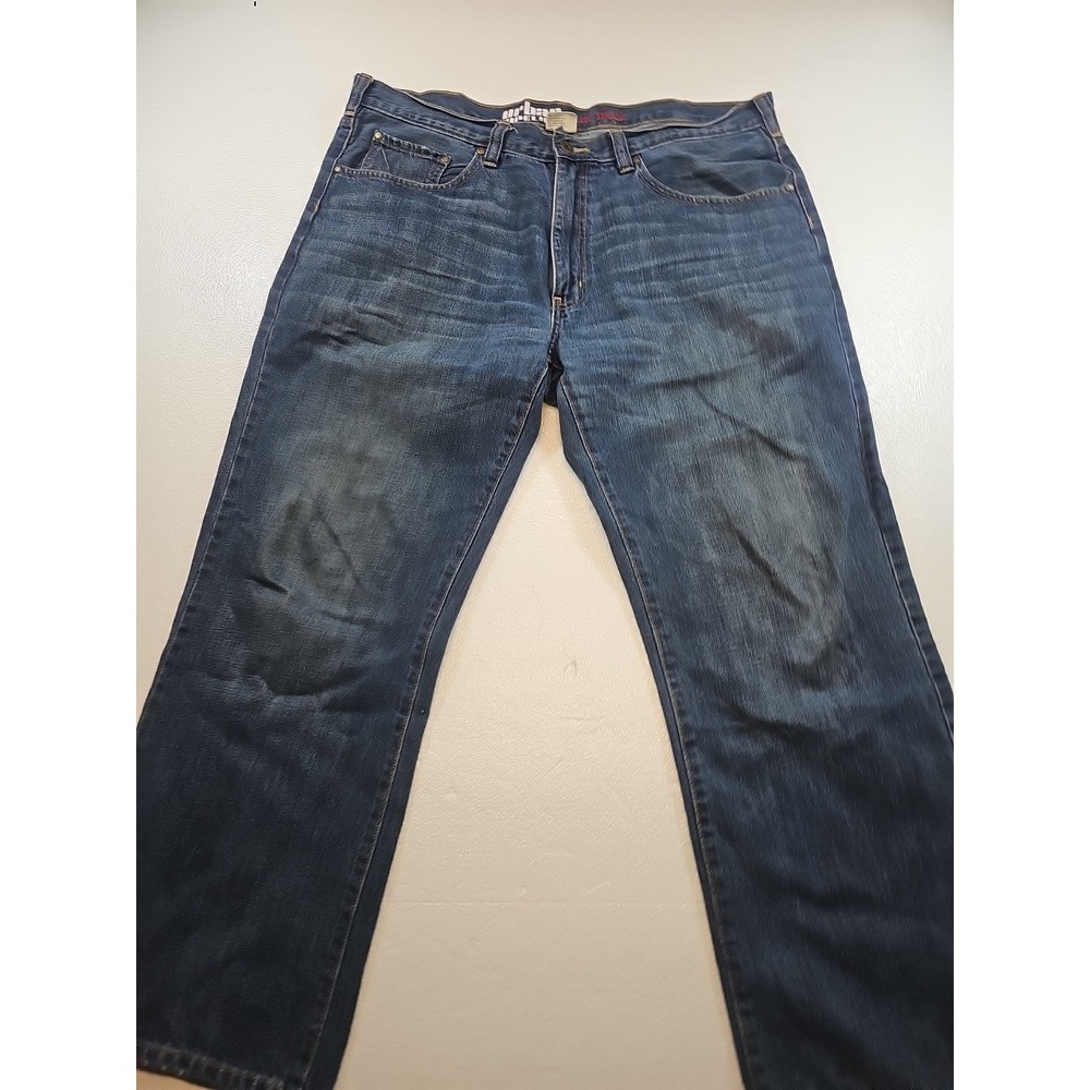 Urban Pipeline Jeans Men's 38x30 Relaxed Straight Cotton Blue Denim